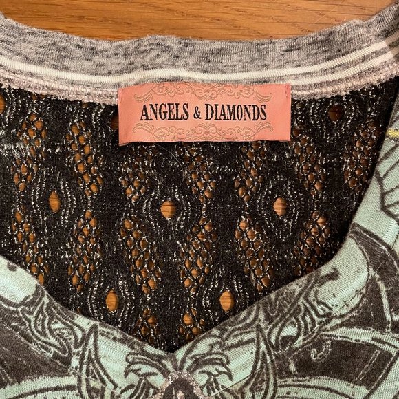 Buckle Angels and Diamonds - Women's Top - Size S - Picture 2 of 7